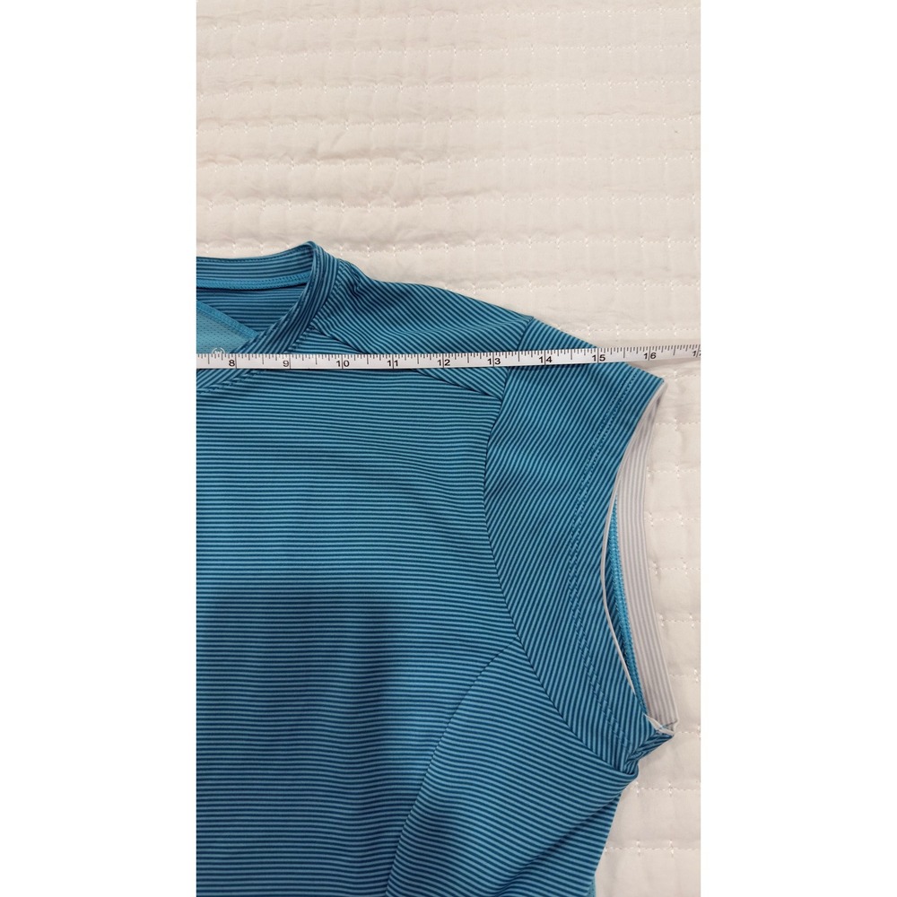 Bontrager Vella Jersey Womens Large‎ Teal Blue Striped Cycling Top 11495 - Picture 7 of 8